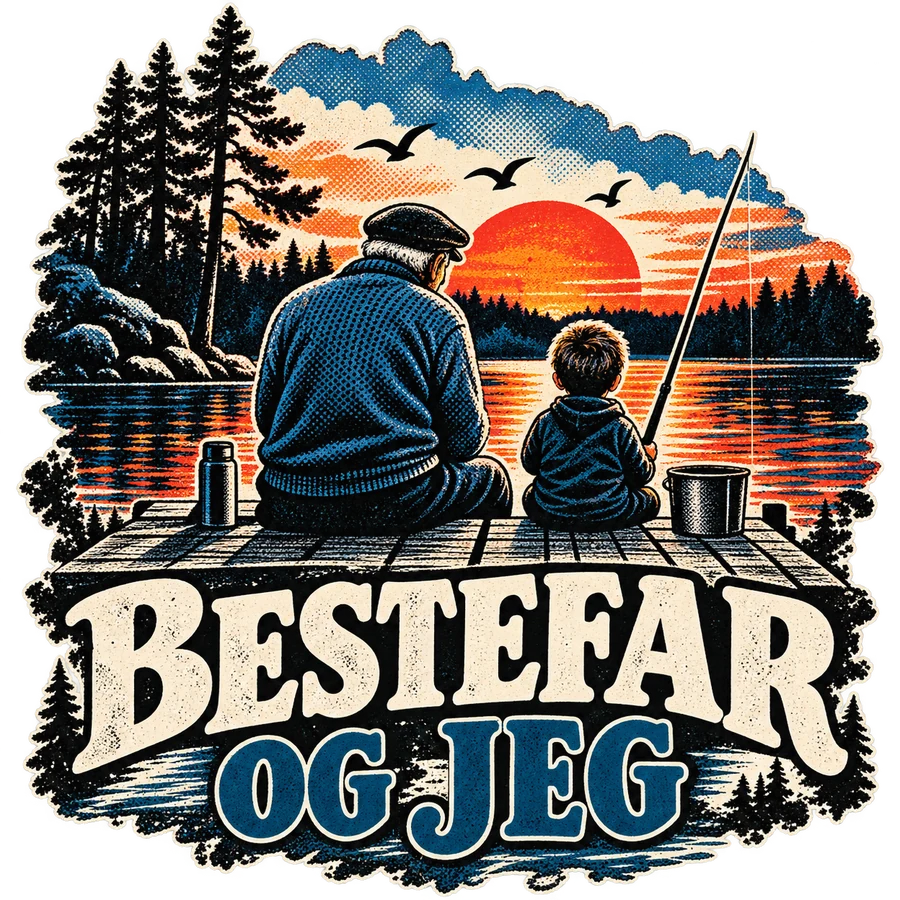 Bestefar og jeg – tryckmotiv
