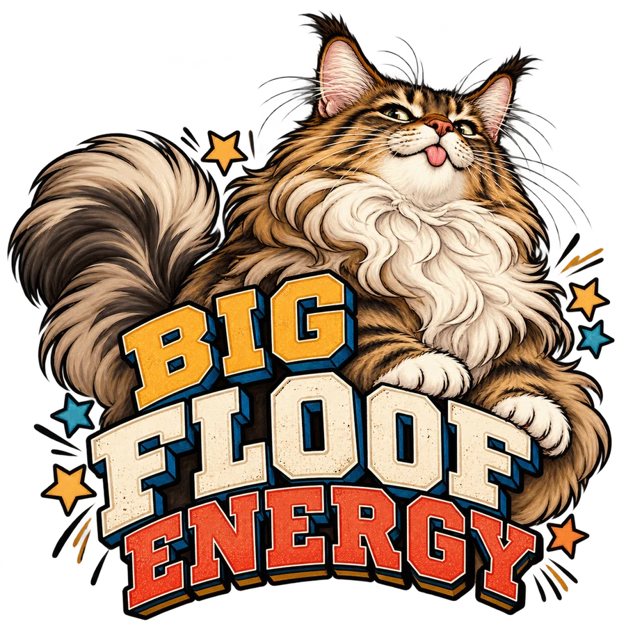 Big floof energy – tryckmotiv