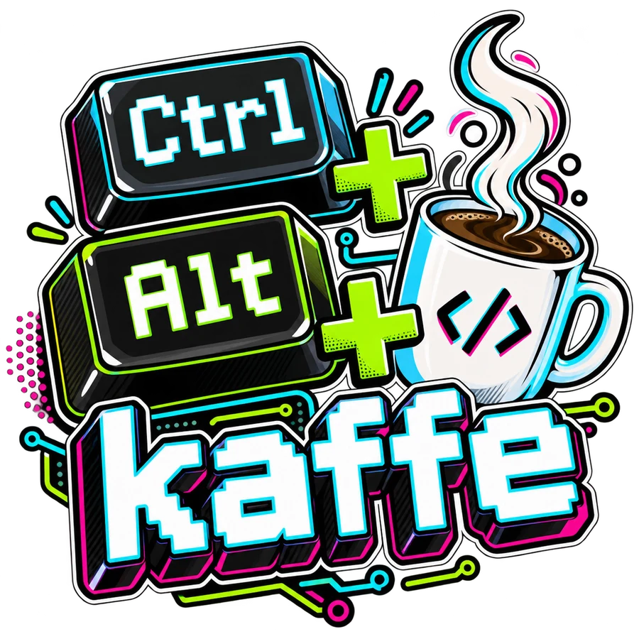 Ctrl + Alt + kaffe – tryckmotiv
