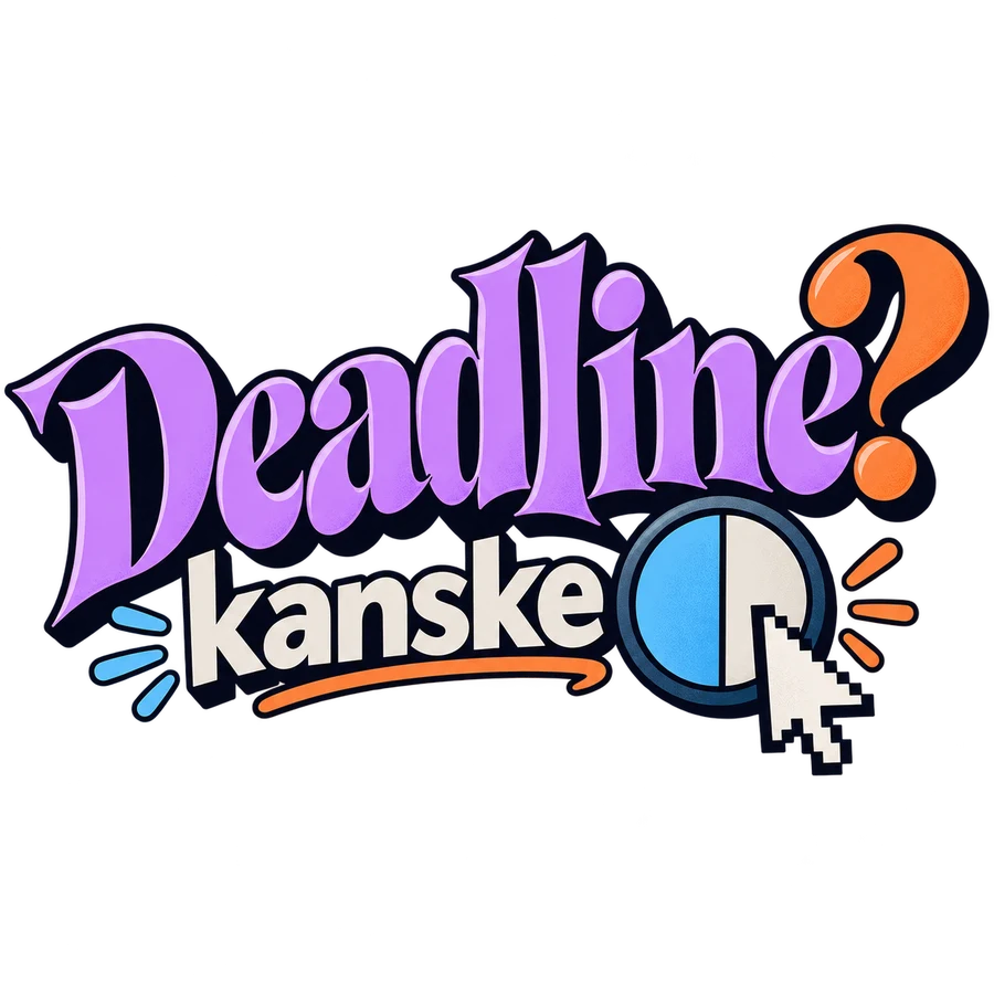 Deadline? kanske – tryckmotiv