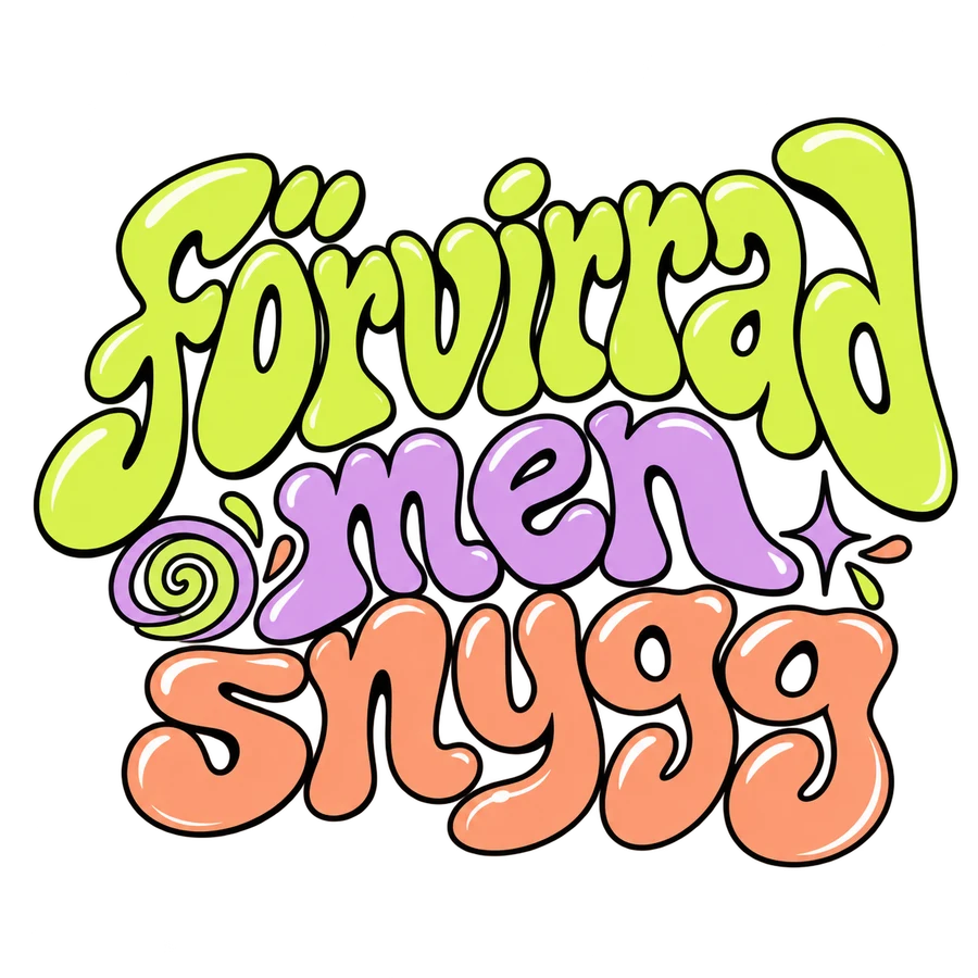 Förvirrad men snygg – tryckmotiv