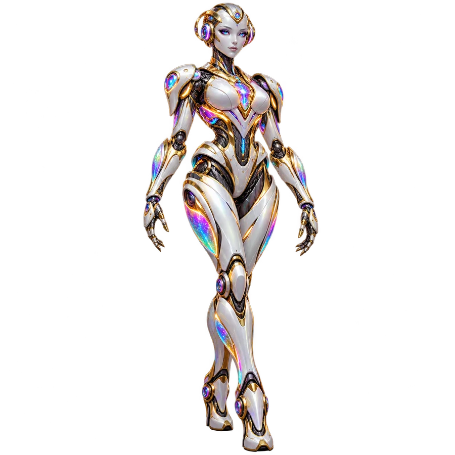 Futuristisk android – tryckmotiv