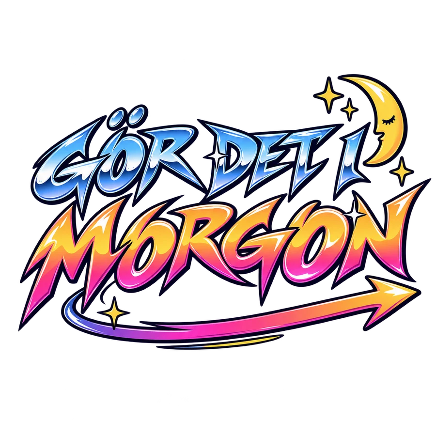 Gör det imorgon – tryckmotiv