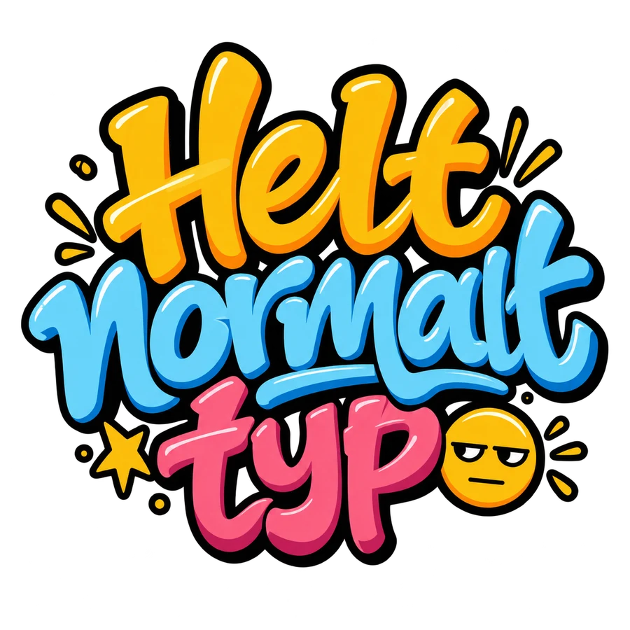 Helt normalt typ – tryckmotiv