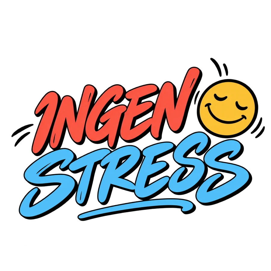 Ingen stress – tryckmotiv
