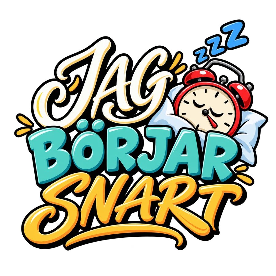 Jag börjar snart – tryckmotiv