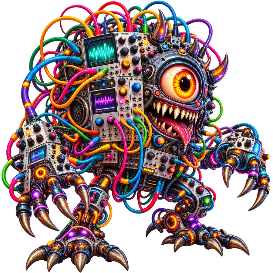 Kabelmonster – tryckmotiv