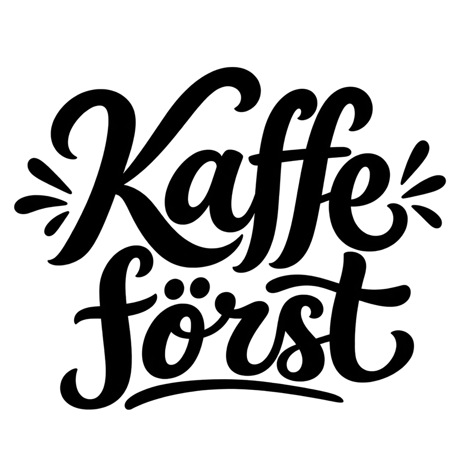 Kaffe först – tryckmotiv
