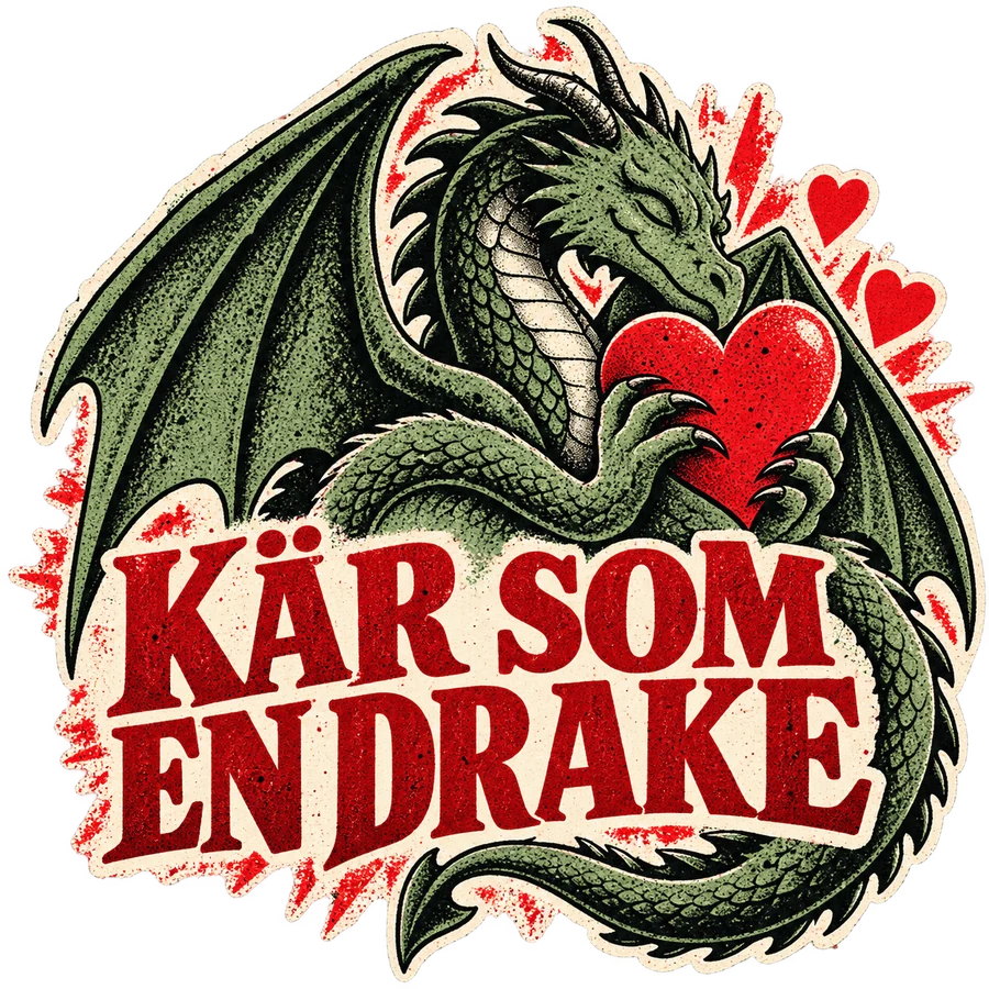 Kär som en drake – tryckmotiv