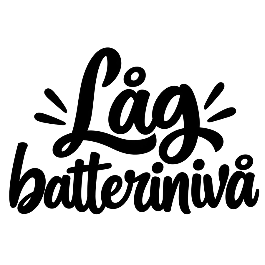 Låg batterinivå – tryckmotiv
