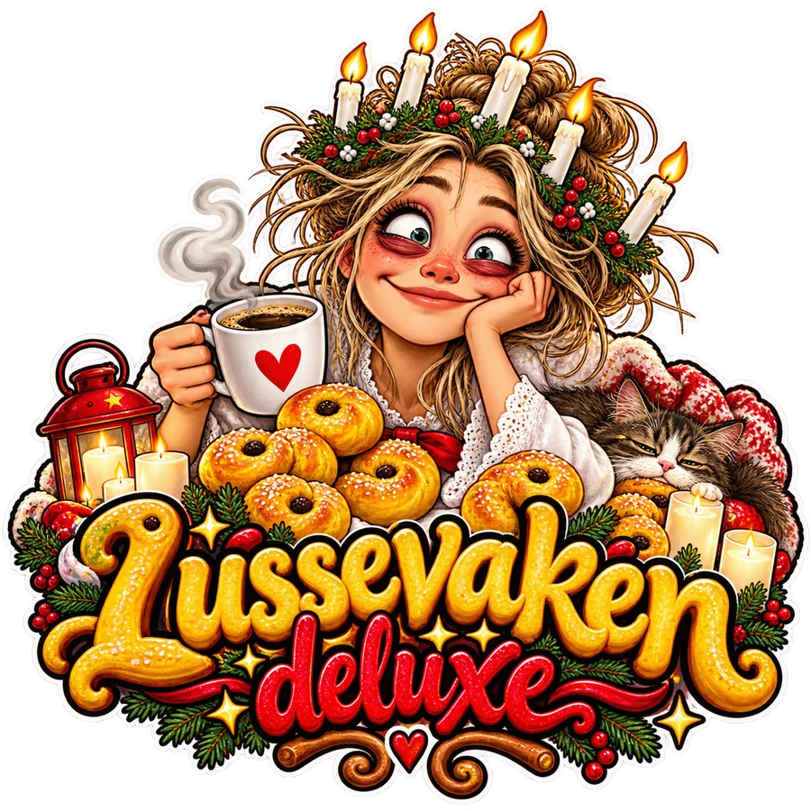 Lussevaken deluxe – tryckmotiv