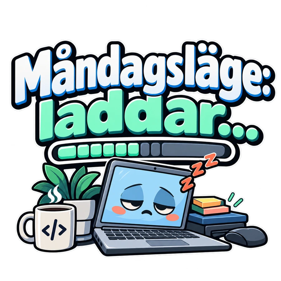 Måndagsläge: laddar... – tryckmotiv