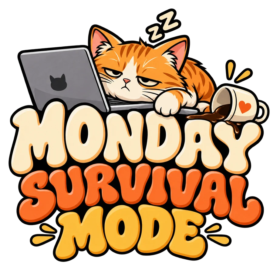 Monday survival mode – tryckmotiv