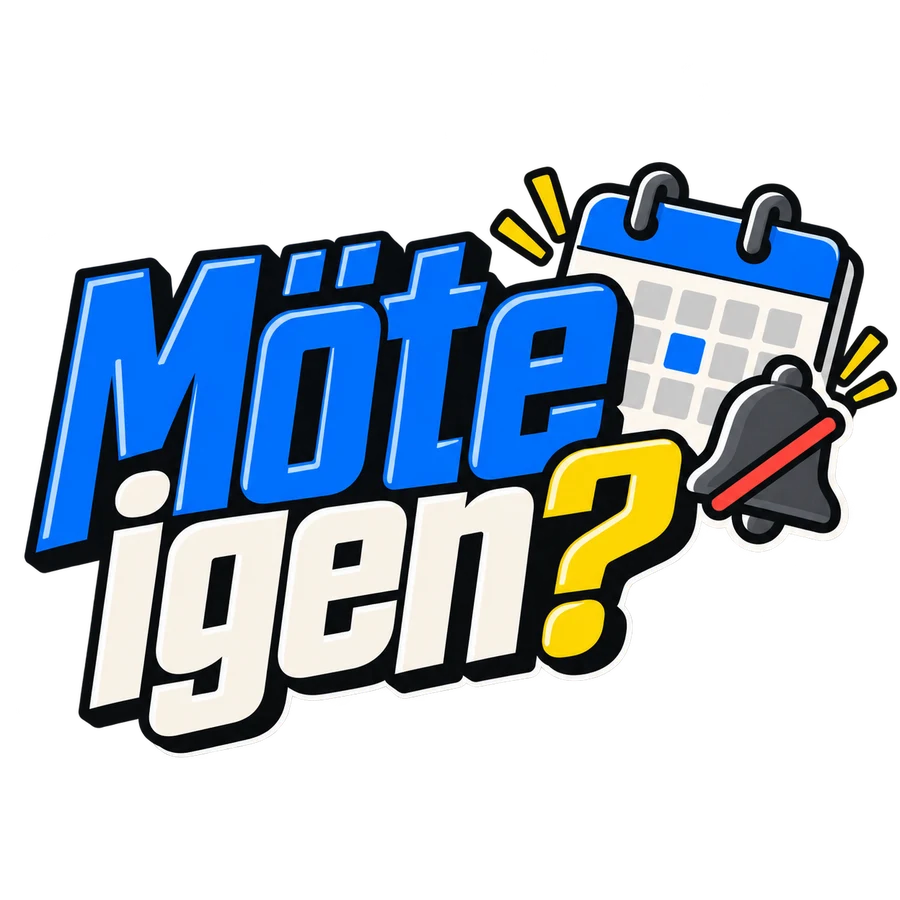 Möte igen? – kalender – tryckmotiv