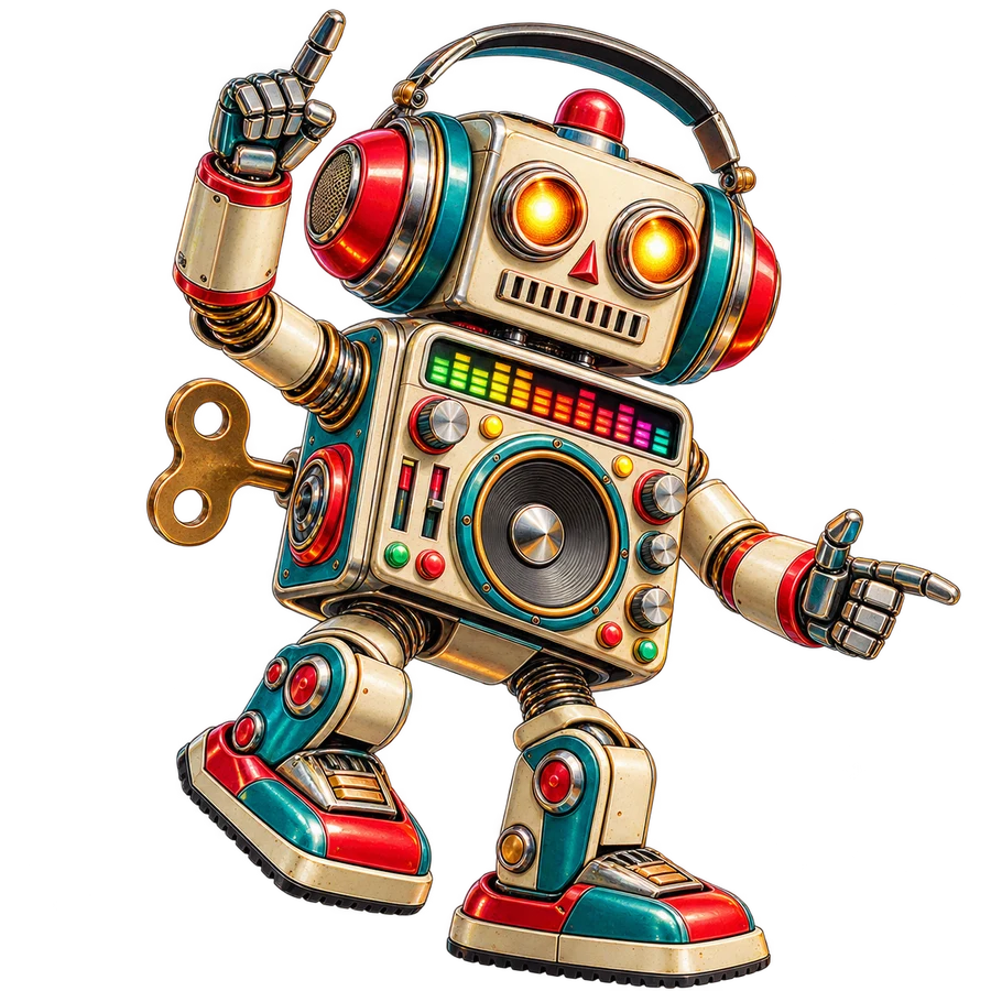 Musikrobot – tryckmotiv