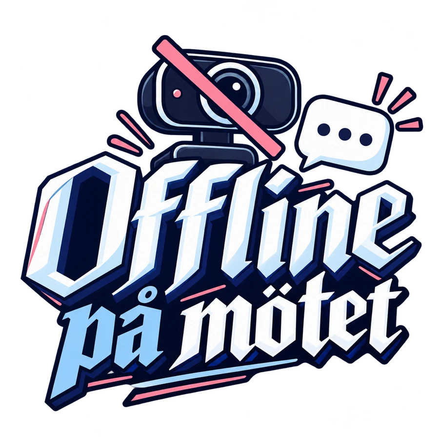 Offline på mötet – tryckmotiv
