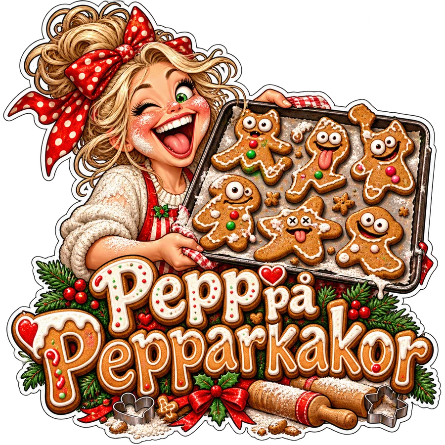 Pepp på pepparkakor – tryckmotiv