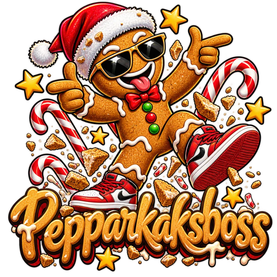 Pepparkaksboss – paket – tryckmotiv