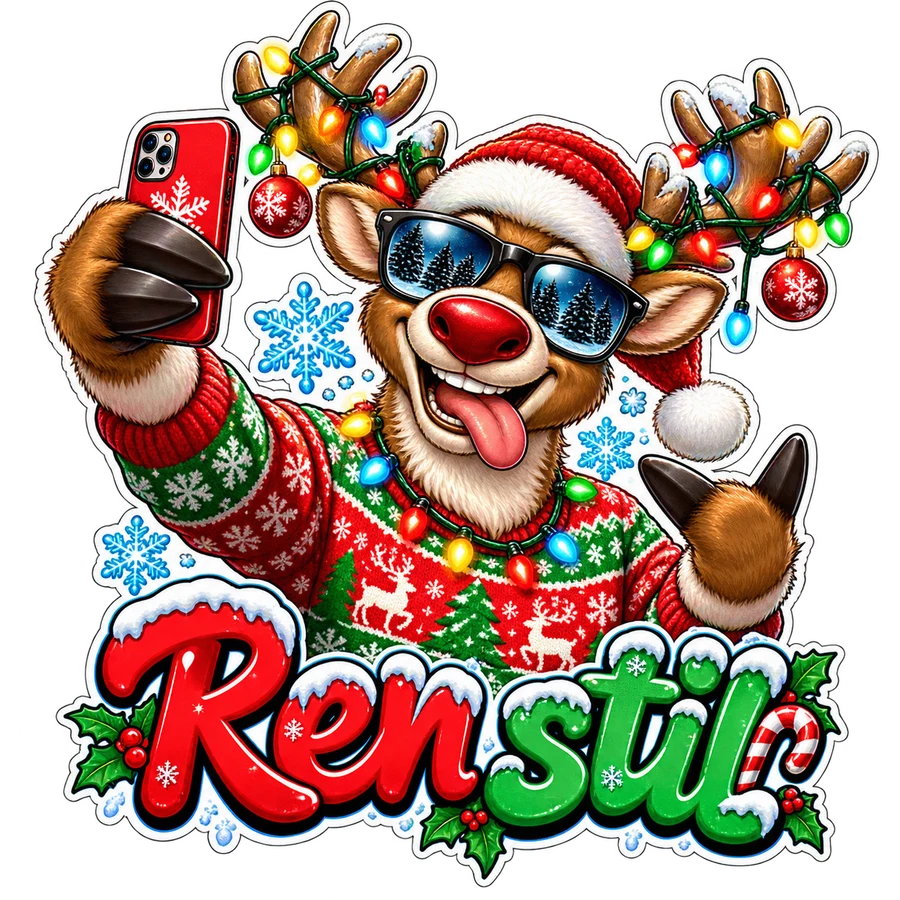 Ren stil – klistermärke – tryckmotiv