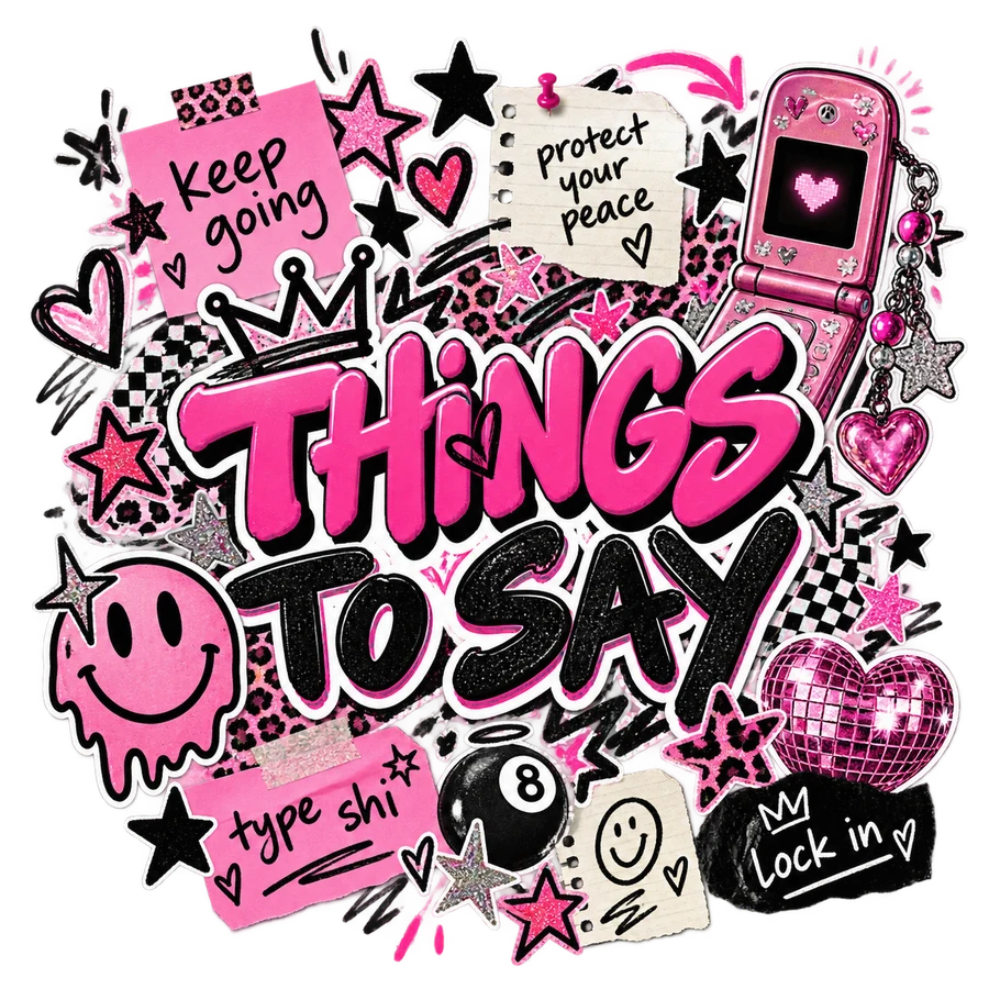 Things to Say – tryckmotiv
