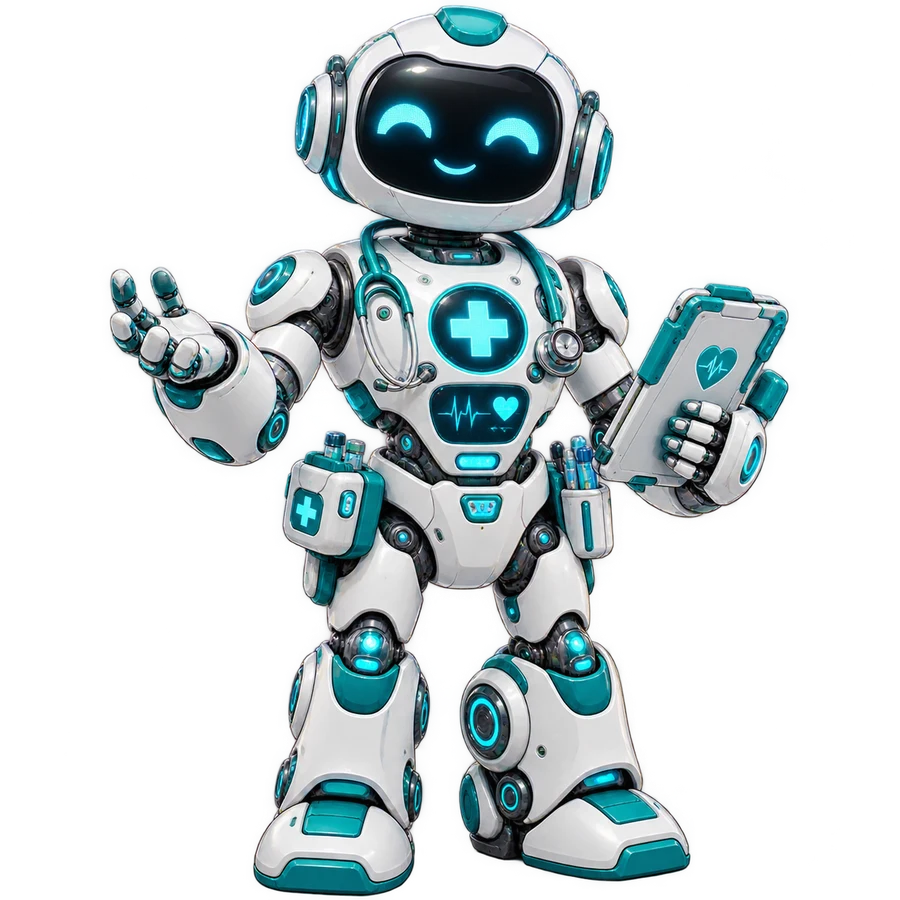 Vårdrobot – tryckmotiv