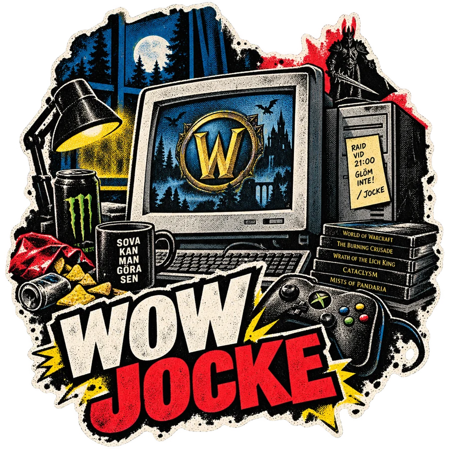 WoW-Jocke – tryckmotiv